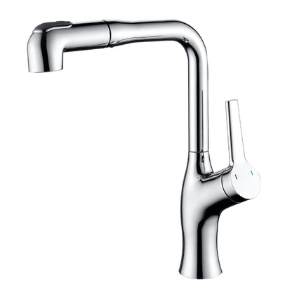 Digitra Modern Single-Hole Pull-Out 360° Swivel Bathroom Sink Faucet