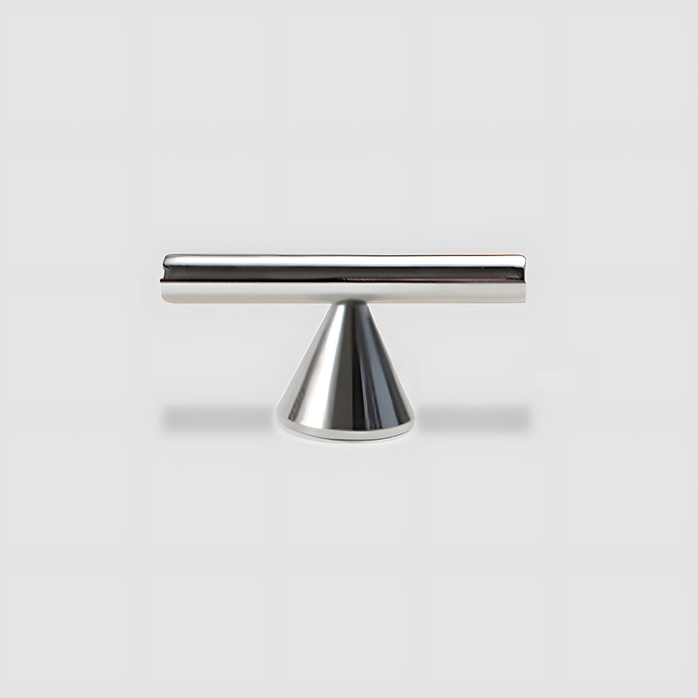 Brass Cabinet Pulls and T-Knobs with Cone Bases