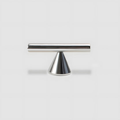 Brass Cabinet Pulls and T-Knobs with Cone Bases