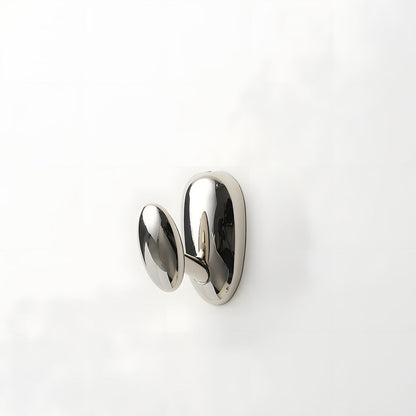Solid Brass Pebble Wall Hooks for Coats & Towels