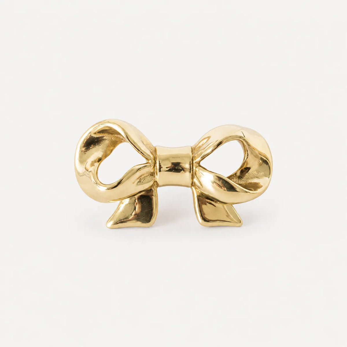 Solid Brass Bow Drawer Knobs