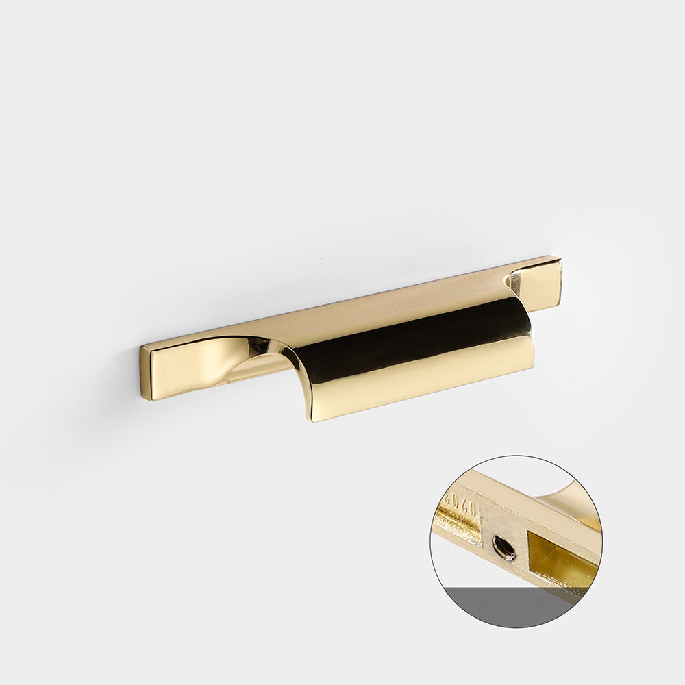 Low-Profile Finger Pulls for Wardrobes and Drawers