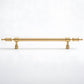 Gold Brass Turned Bar Cabinet Pulls and Knobs