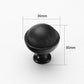 Textured Brass Cabinet Handles and Knobs in Gold / Black