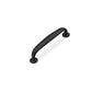 Curved Cabinet Handles, Gold / Black Zinc Alloy