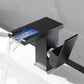 Luminous LED Color Changing Square Waterfall Bathroom Faucet