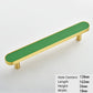 Colorful Leather Inlay Cabinet Handles for Wardrobes