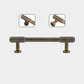 Knurled Brass Cabinet Pulls and Drawer Handles