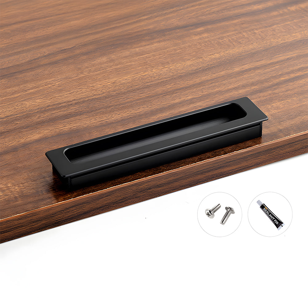 Long Aluminum Recessed Finger Pulls