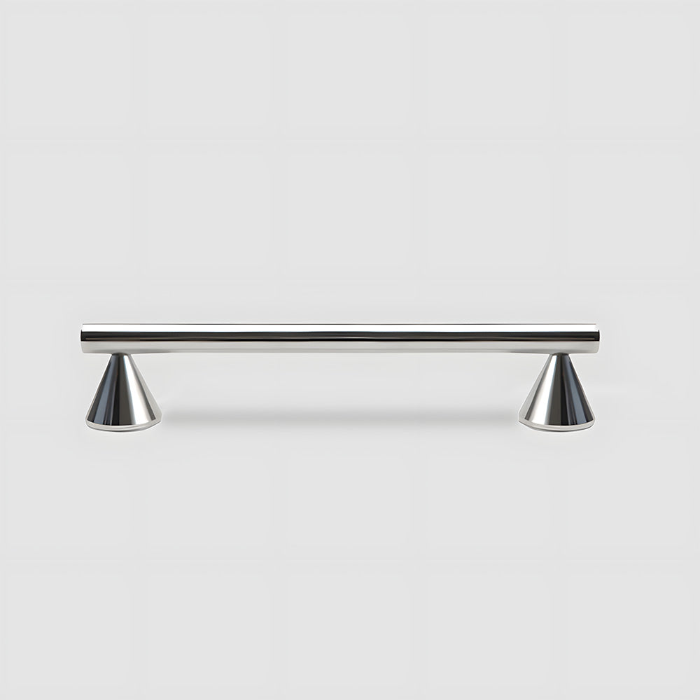 Brass Cabinet Pulls and T-Knobs with Cone Bases