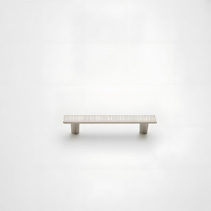 Grid-Textured Cabinet Pulls and Square Knobs