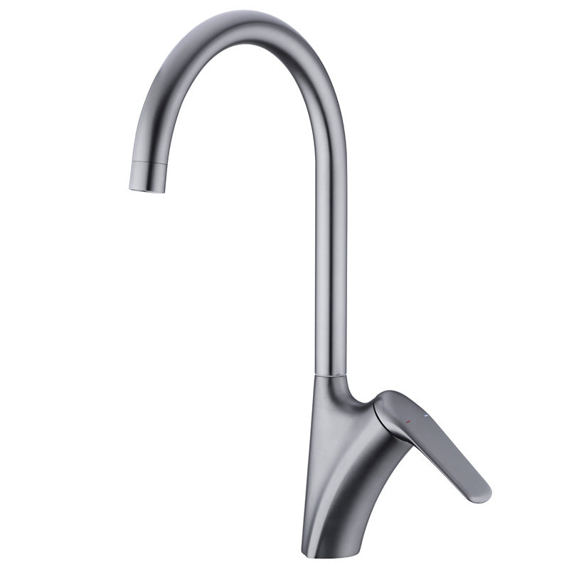 Brushed 360° Swivel Hot and Cold Kitchen Faucet