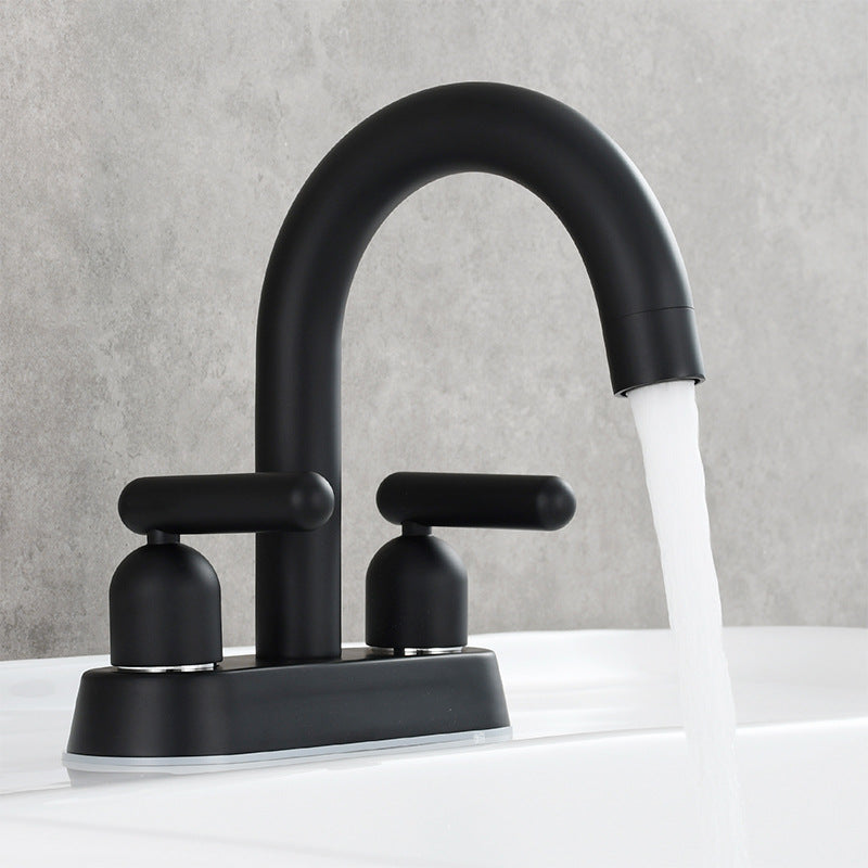 3-hole 2-handle Hot And Cold Bathroom Basin Faucet