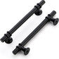 Vintage Matte Black Cabinet Handles and Drawer Pulls