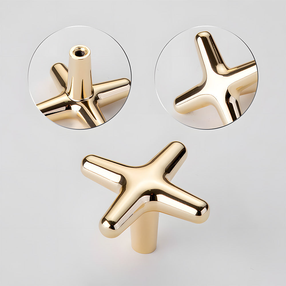 Modern Star Cross Cabinet Pulls and Knobs