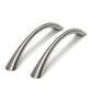 Curved Solid Zinc Alloy Cabinet Handles for Drawers