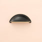 Half-Round Brass Cabinet Cup Pulls for Drawers