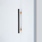 Black Round Bar Cabinet Pulls with Gold-Tone Posts
