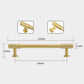 Knurled Brass Cabinet Pulls and Drawer Handles