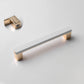 Two-Tone Slim Bar Cabinet Handles and Knobs for Wardrobes
