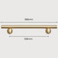 Pure Brass Gold Round Bar Cabinet Pulls for Wardrobe Doors