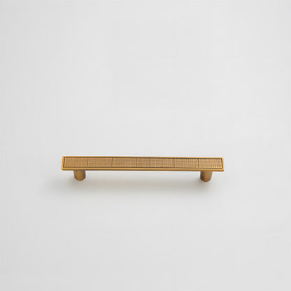Grid-Textured Cabinet Pulls and Square Knobs