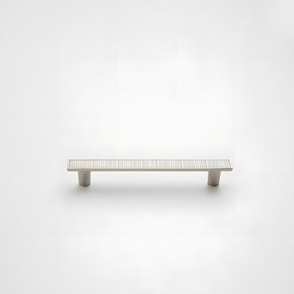 Grid-Textured Cabinet Pulls and Square Knobs
