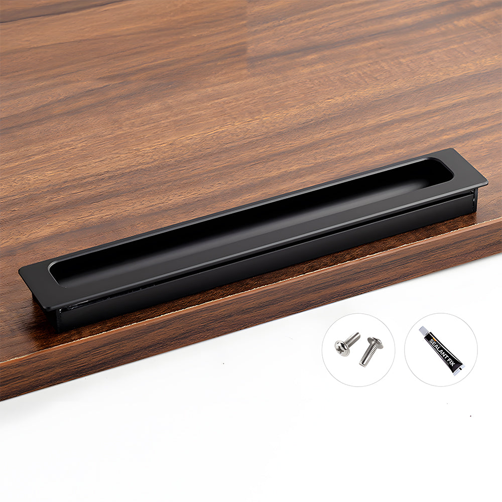 Long Aluminum Recessed Finger Pulls