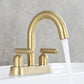 3-hole 2-handle Hot And Cold Bathroom Basin Faucet