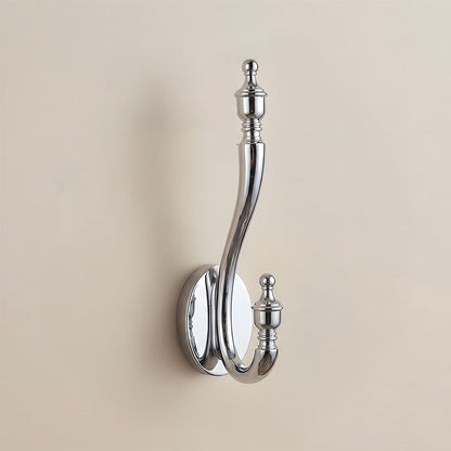 Vintage Metal Double Wall Hooks for Coats & Hats