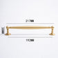 Brushed Brass Round Bar Cabinet Pulls and Knobs