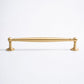 Brushed Brass Round Bar Cabinet Pulls and Knobs