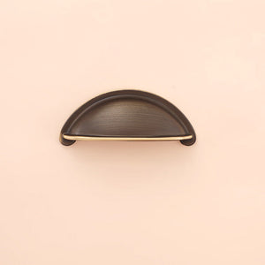 Half-Round Brass Cabinet Cup Pulls for Drawers