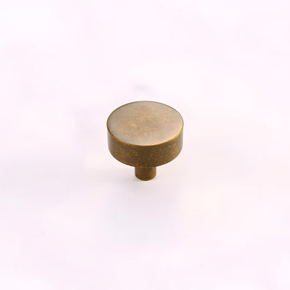 Antique  Solid Brass Oval Cabinet Knobs with Backplate