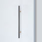 Black Round Bar Cabinet Pulls with Gold-Tone Posts