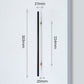 Black Round Bar Cabinet Pulls with Gold-Tone Posts