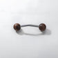 Walnut Round Head Cabinet Handles for Wardrobes
