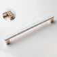 Two-Tone Slim Bar Cabinet Handles and Knobs for Wardrobes