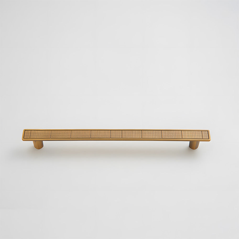 Grid-Textured Cabinet Pulls and Square Knobs