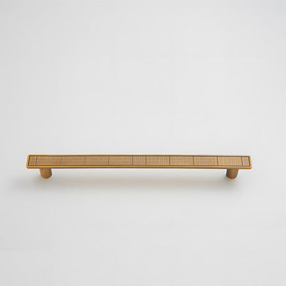 Grid-Textured Cabinet Pulls and Square Knobs