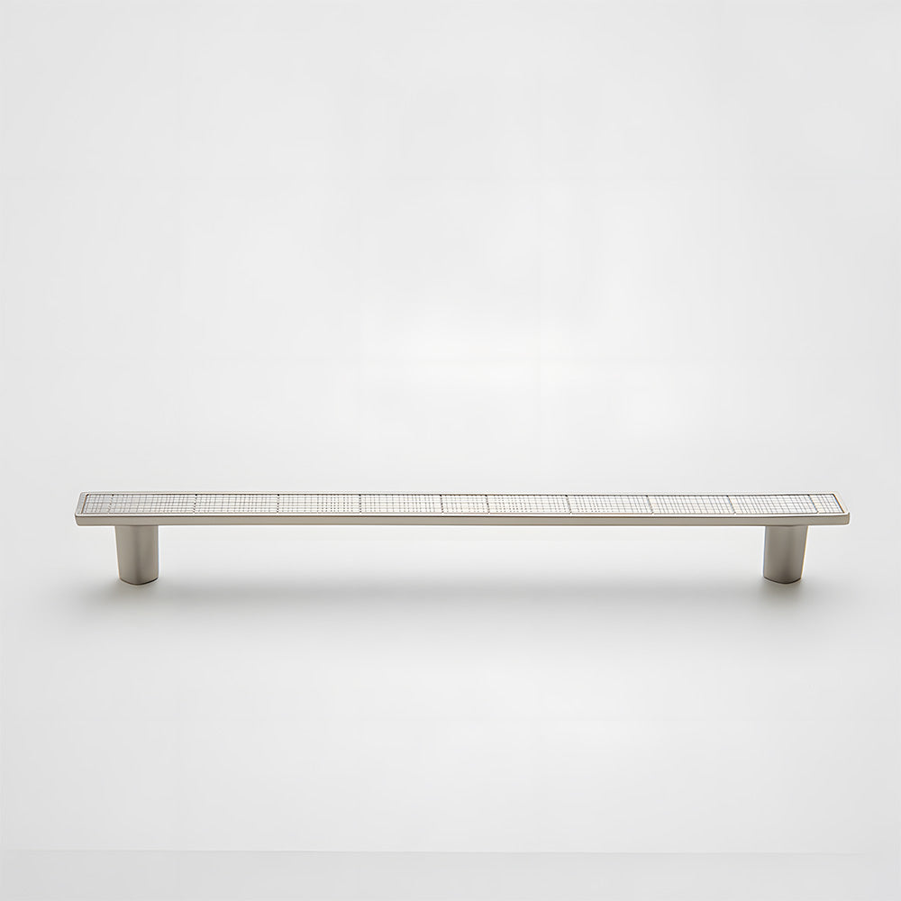 Grid-Textured Cabinet Pulls and Square Knobs