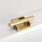 Art Deco Recessed Cabinet Pulls with Round Bar Handle