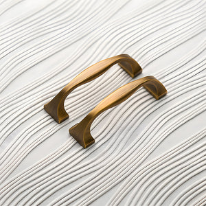 Wide Arched Brass Cabinet Pulls and Drawer Handles