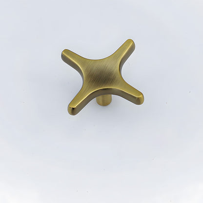 Modern Zinc Alloy Star Cross Cabinet Knobs