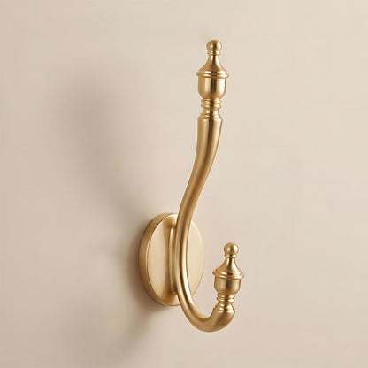 Vintage Metal Double Wall Hooks for Coats & Hats