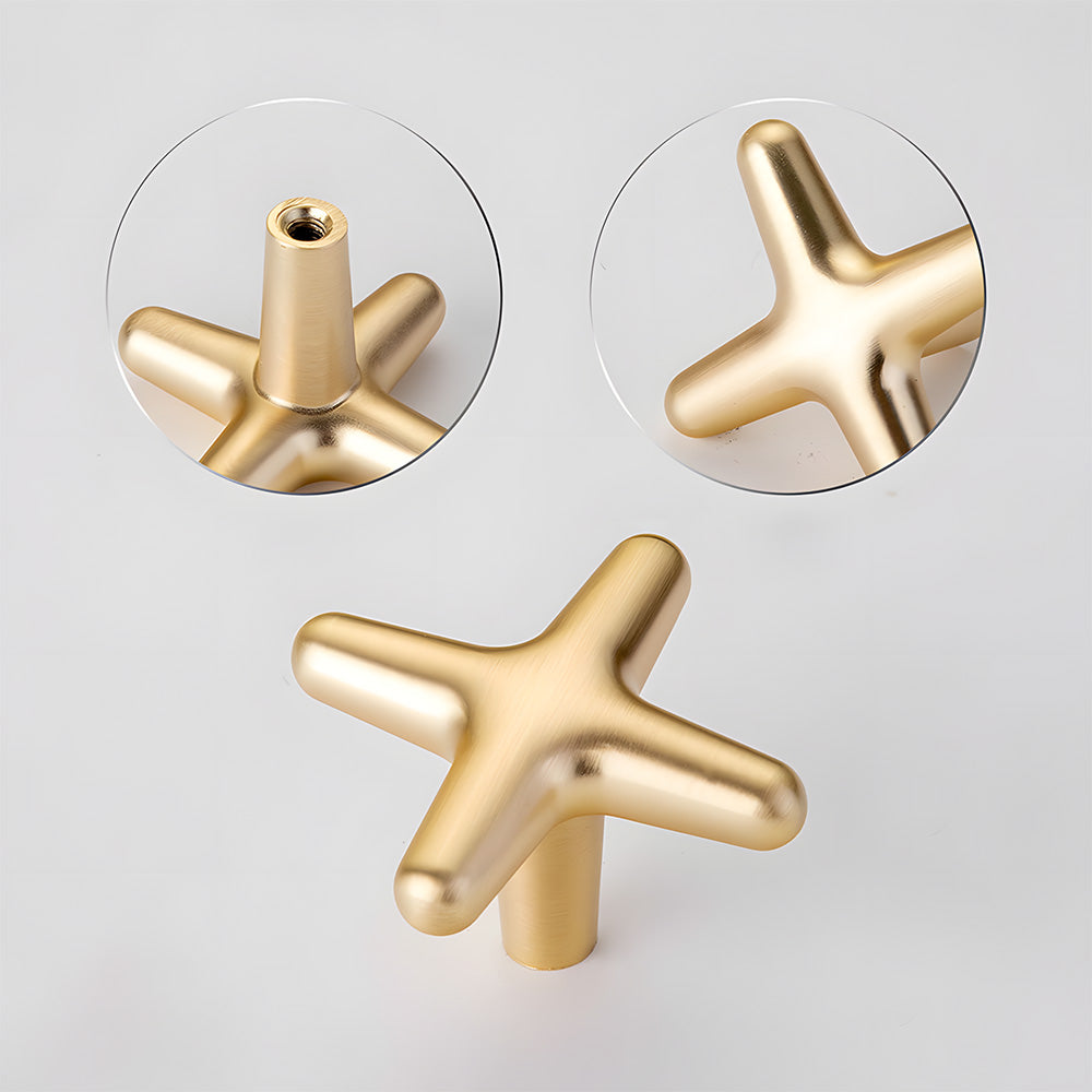 Modern Star Cross Cabinet Pulls and Knobs