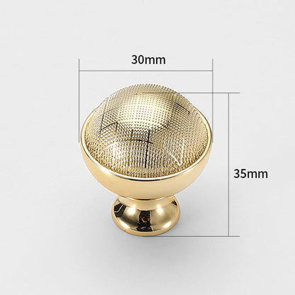 Textured Brass Cabinet Handles and Knobs in Gold / Black