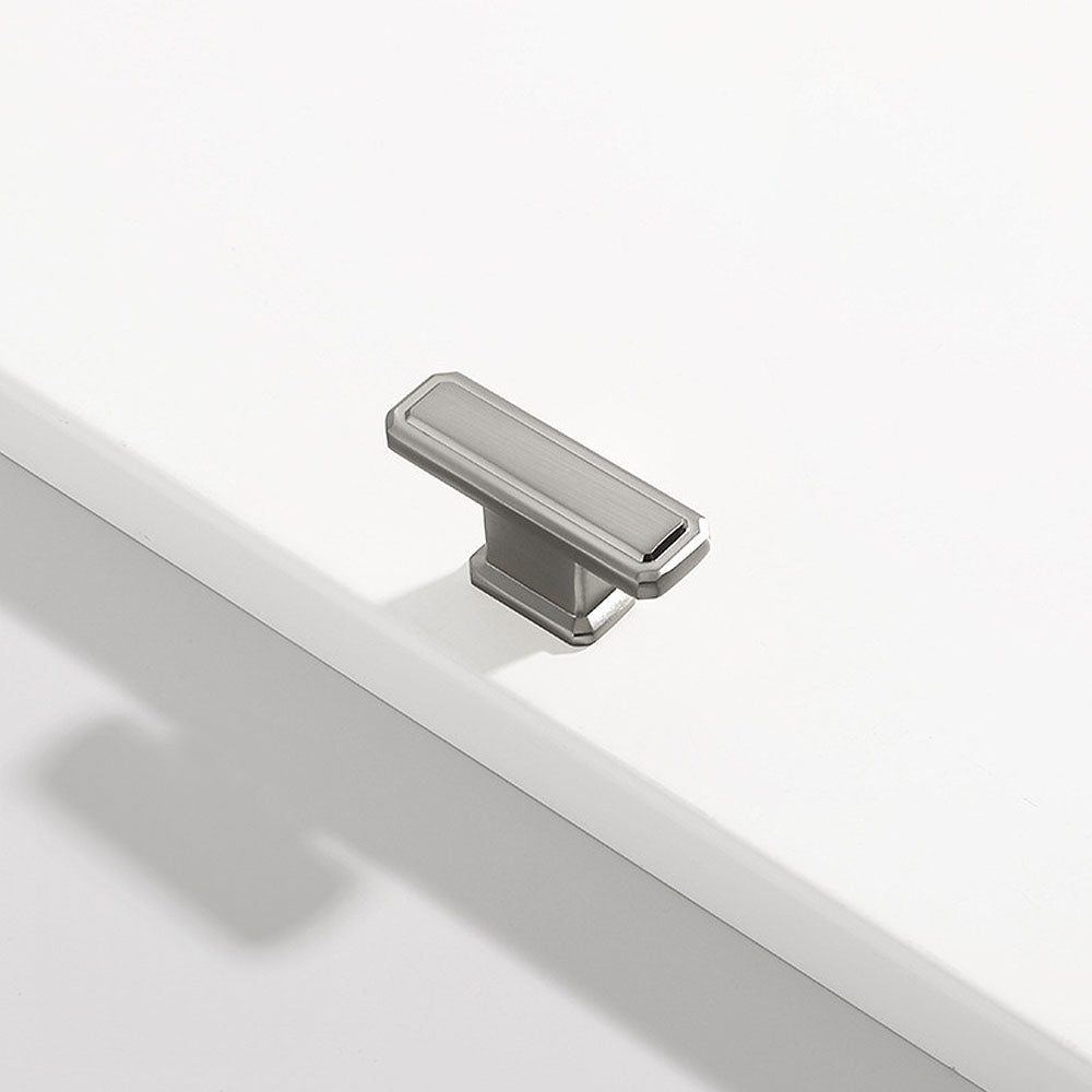 Stepped Rectangular Cabinet Pulls and T-Knobs