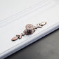 Floral Backplate Cabinet Pulls and Drawer Handles