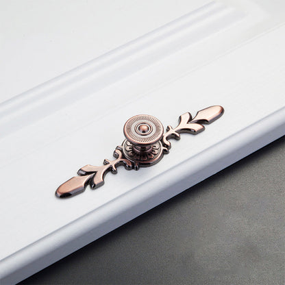 Floral Backplate Cabinet Pulls and Drawer Handles